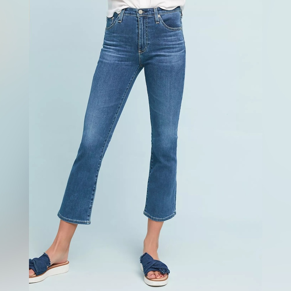 AG Adriano Goldschmied The Jodi High-Rise Slim Flare Crop Jeans Size 29